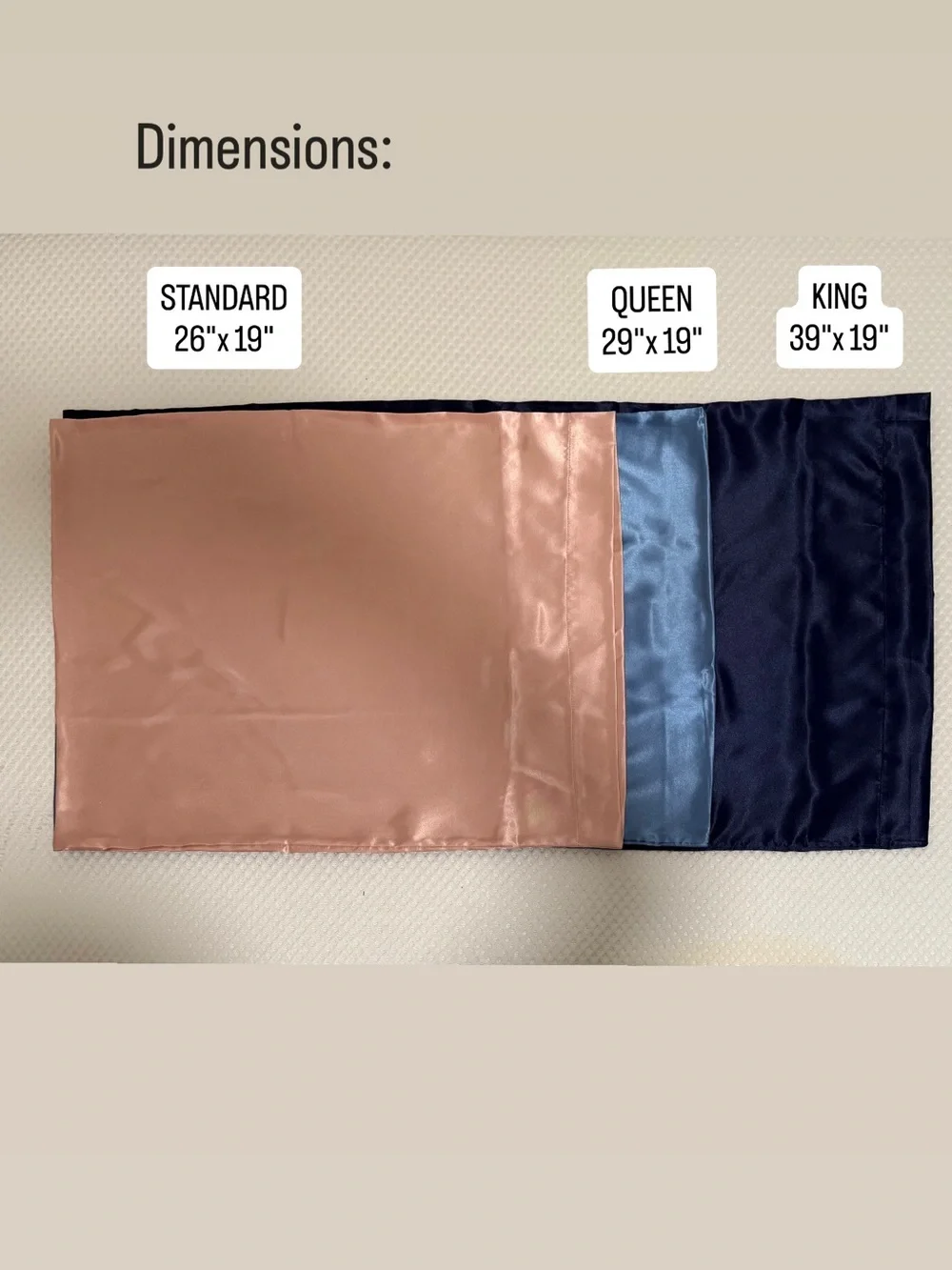 Queen Size Satin Pillowcases in Deep Burgundy - 1 pair - new in box